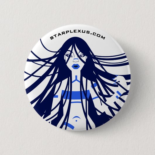 Badge Rond 5 Cm bouton négatif (Devant)