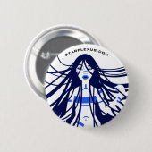 Badge Rond 5 Cm bouton négatif (Devant & derrière)