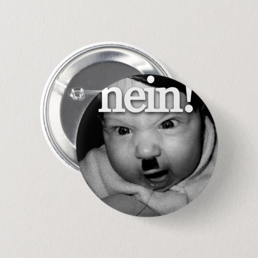 Badge Rond 5 Cm Bouton NEIN ! (Devant & derrière)