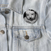 Badge Rond 5 Cm Bouton NEIN ! (En situation)