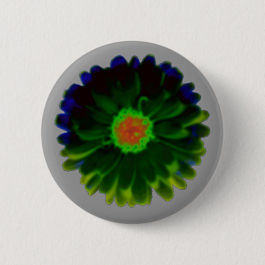Badge Rond 5 Cm Bouton Neon Marigold (Devant)