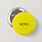 Badge Rond 5 Cm Bouton Nerd amusant (Devant & derrière)
