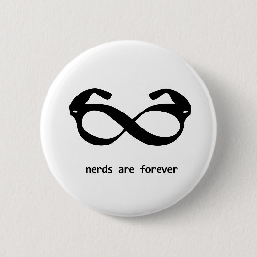 Badge Rond 5 Cm bouton nerd en verre (Devant)