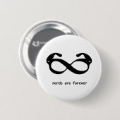 Badge Rond 5 Cm bouton nerd en verre (Devant & derrière)