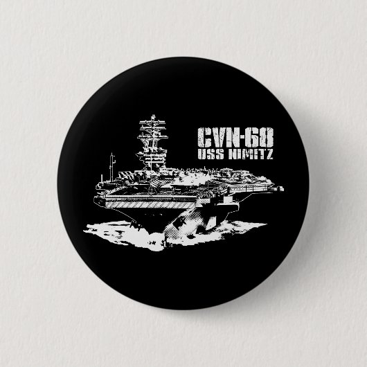 Badge Rond 5 Cm Bouton Nimitz du porte-avions (Devant)