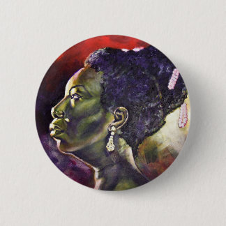 Badge Rond 5 Cm Bouton Nina