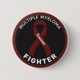 Badge Rond 5 Cm Bouton Noir à ruban à myélome multiple
