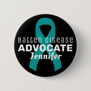 Badge Rond 5 Cm Bouton noir Batten Disease Advocate