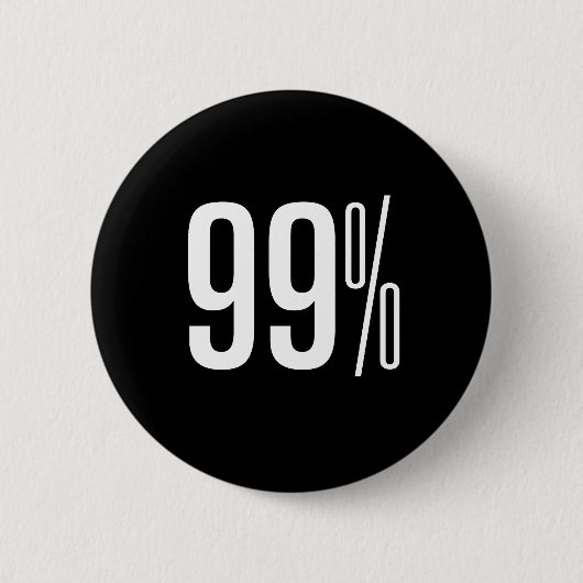 Badge Rond 5 Cm Bouton noir de 99% (Devant)