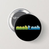 Badge Rond 5 Cm Bouton noir de Noobtoob (Devant & derrière)
