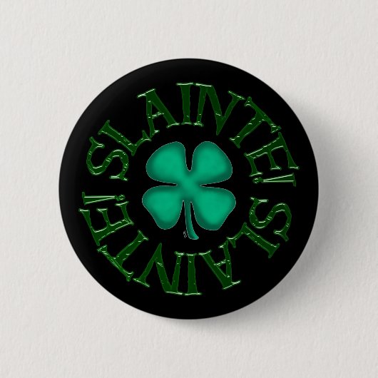 Badge Rond 5 Cm Bouton noir de slainte (Devant)