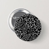 Badge Rond 5 Cm Bouton noir et blanc (Devant & derrière)