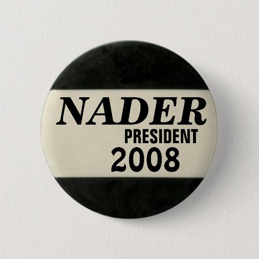 Badge Rond 5 Cm Bouton noir et blanc de Nader (Devant)
