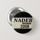 Badge Rond 5 Cm Bouton noir et blanc de Nader (Devant & derrière)