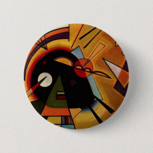 Badge Rond 5 Cm Bouton noir et violet de Kandinsky