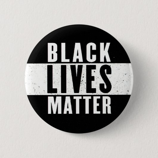 Badge Rond 5 Cm Bouton Noir Lives Matton (Devant)