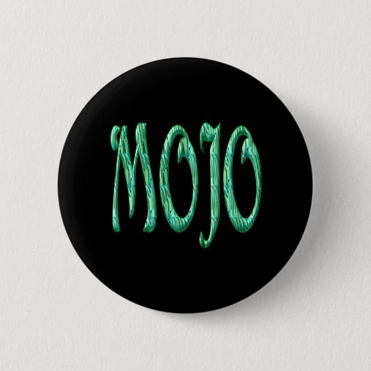 Badge Rond 5 Cm Bouton noir Mojo (Devant)