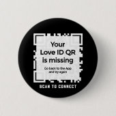 Badge Rond 5 Cm Bouton - NOIR - QR - Collection PURE (Devant)