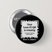 Badge Rond 5 Cm Bouton - NOIR - QR - Collection PURE (Devant & derrière)