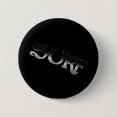 Badge Rond 5 Cm Bouton noir surf évanoui (Devant)