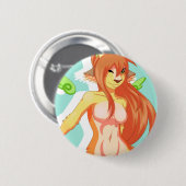 Badge Rond 5 Cm Bouton noisette (Devant & derrière)