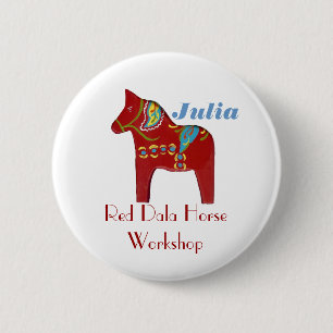 Badge Rond 5 Cm Bouton nommé d'étiquette personnalisé par cheva
