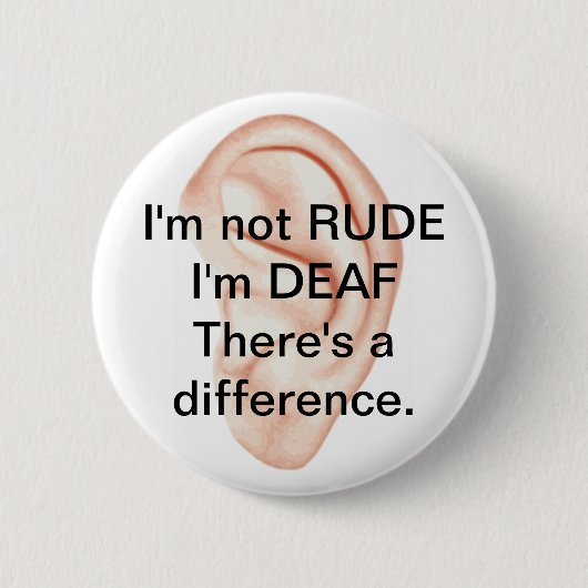 Badge Rond 5 Cm Bouton non grossier mais sourd (Devant)