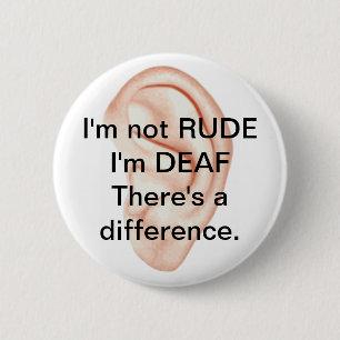 Badge Rond 5 Cm Bouton non grossier mais sourd