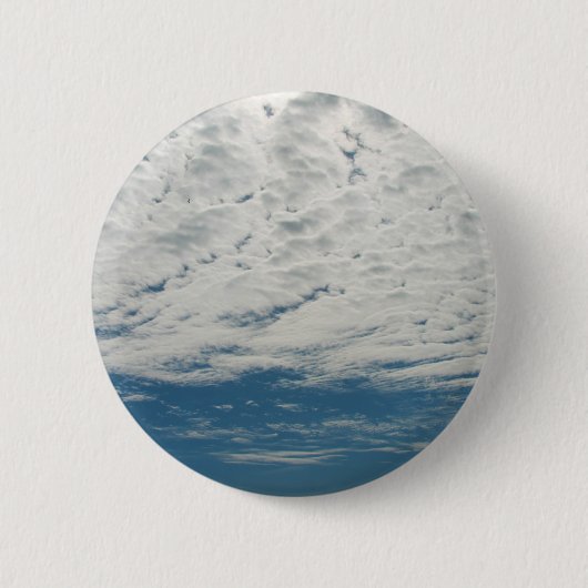 Badge Rond 5 Cm Bouton Nuages (Devant)
