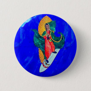 Badge Rond 5 Cm bouton nun surf