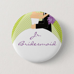 Badge Rond 5 Cm Bouton nuptiale de demoiselle d'honneur de Jr. de