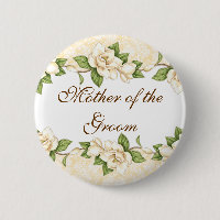 Bouton nuptiale de partie de damassé de magnolia