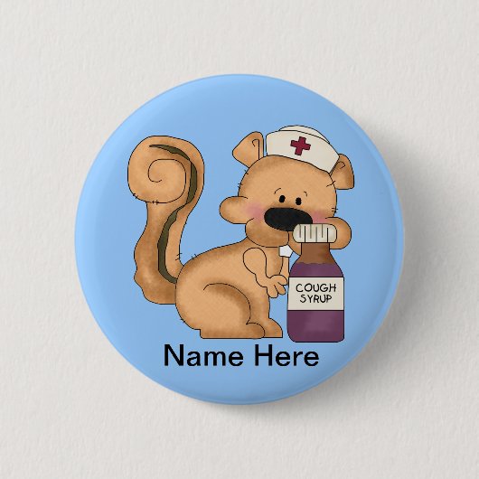 Badge Rond 5 Cm Bouton Nurse (Devant)