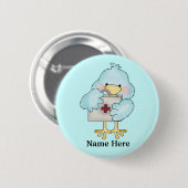 Badge Rond 5 Cm Bouton Nurse Birdie (Devant & derrière)