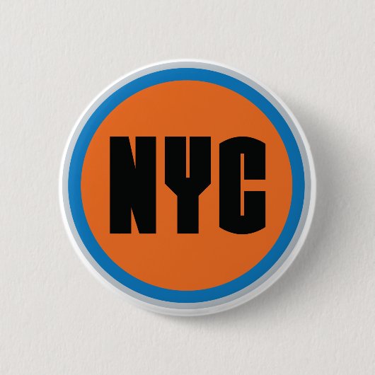 Badge Rond 5 Cm Bouton NYC (Devant)
