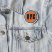 Badge Rond 5 Cm Bouton NYC (En situation)
