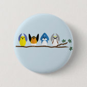 Badge Rond 5 Cm Bouton O-H-I-O Parulines (Devant)