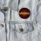 BADGE ROND 5 CM BOUTON - OBAMA (En situation)