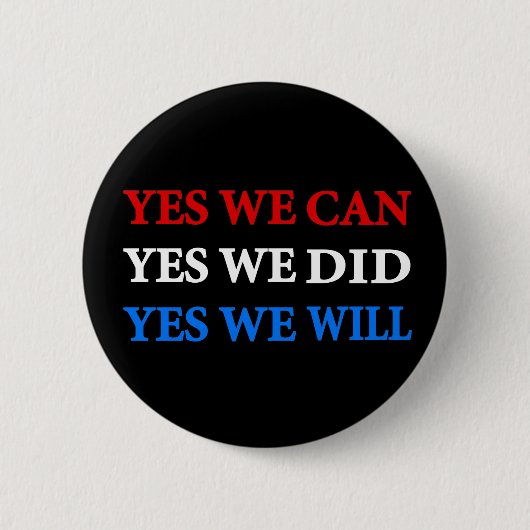 Badge Rond 5 Cm bouton obama (Devant)