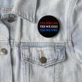 Badge Rond 5 Cm bouton obama (En situation)
