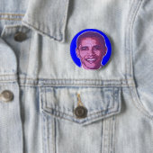 Badge Rond 5 Cm Bouton OBAMA (En situation)