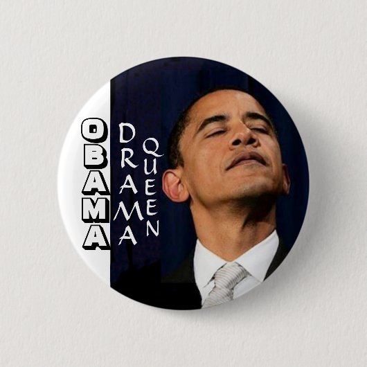 Badge Rond 5 Cm Bouton Obama (Devant)