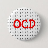 Badge Rond 5 Cm Bouton OCD Obsessionnel Compulsif Numéro 4 (Devant)
