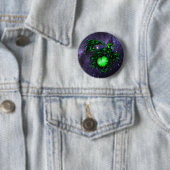 Badge Rond 5 Cm Bouton Œil de Dragon (En situation)