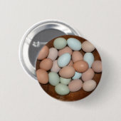 Badge Rond 5 Cm Bouton Oeuf (Devant & derrière)