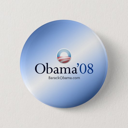 Badge Rond 5 Cm Bouton officiel #3 d'Obama (Devant)