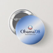 Badge Rond 5 Cm Bouton officiel #3 d'Obama (Devant & derrière)