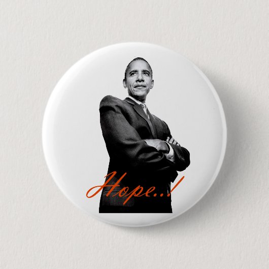 Badge Rond 5 Cm Bouton officiel #6 d'Obama (Devant)