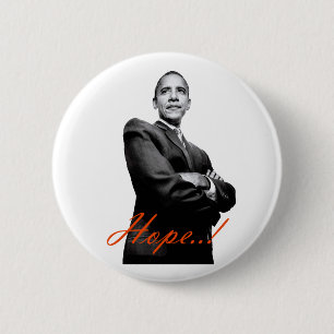 Badge Rond 5 Cm Bouton officiel #6 d'Obama