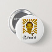 Badge Rond 5 Cm Bouton officiel #7 d'Obama (Devant & derrière)